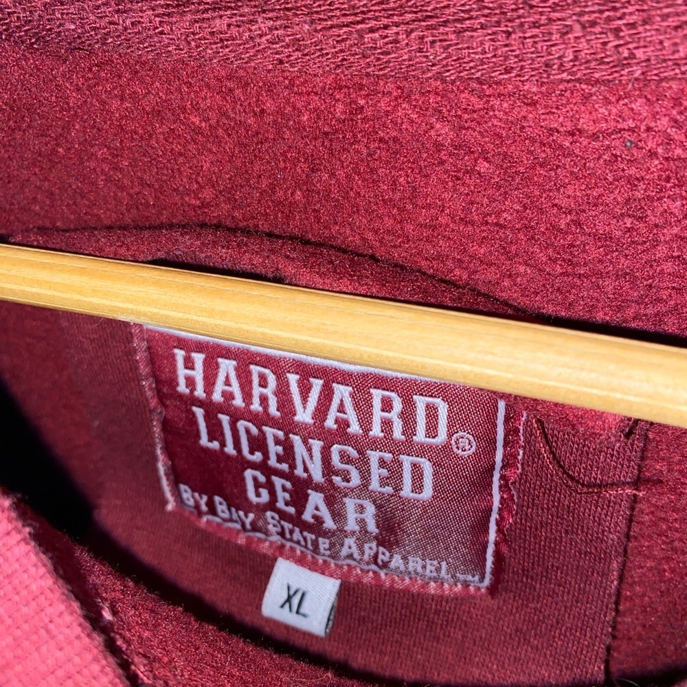Harvard University Crewneck Sweatshirt XL Maroon Bay State Apparel Authentic - Picture 3 of 6